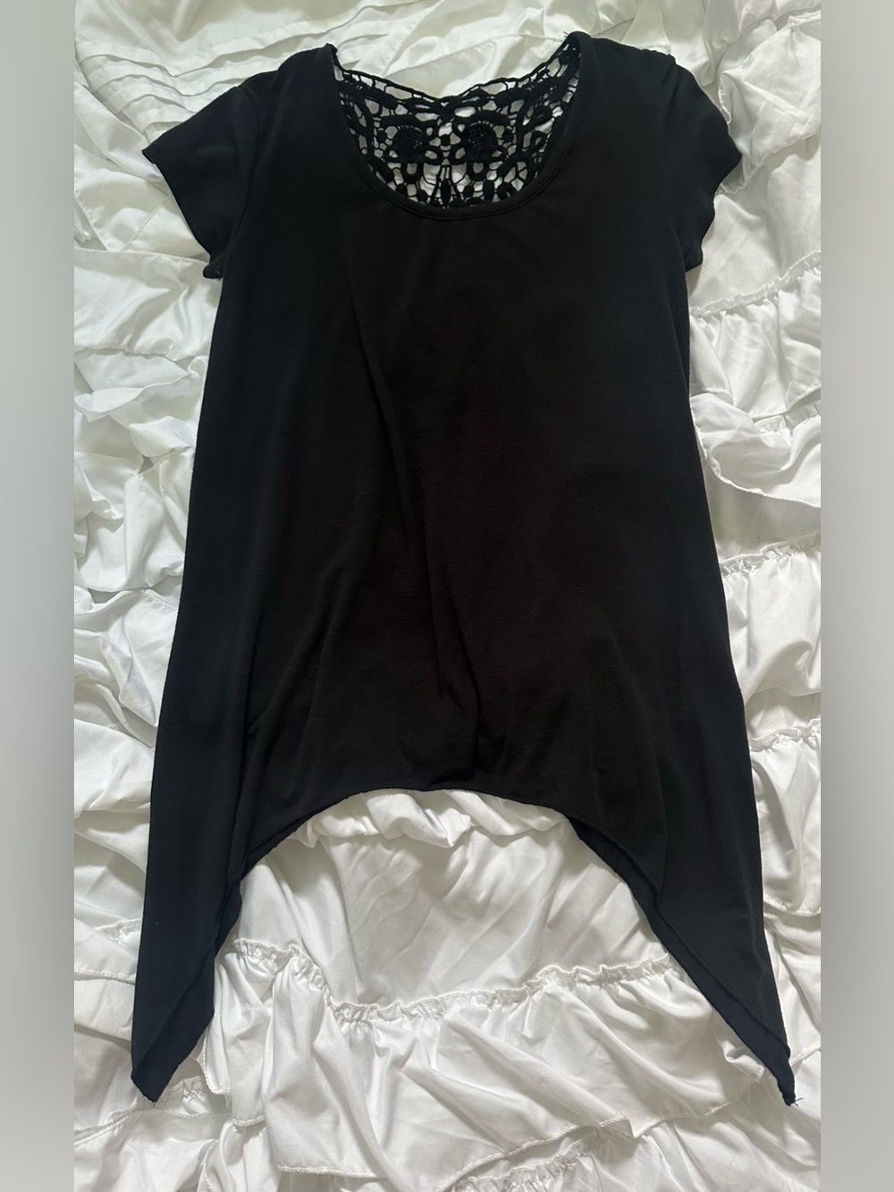 Woman’s Black Short Sleeve T-Shirt Size Small